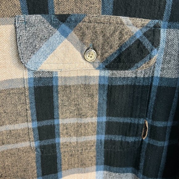Legendary Whitetails Flannel Shirt 3XL Mens Blue Plaid Button Up Pocket - Picture 5 of 11